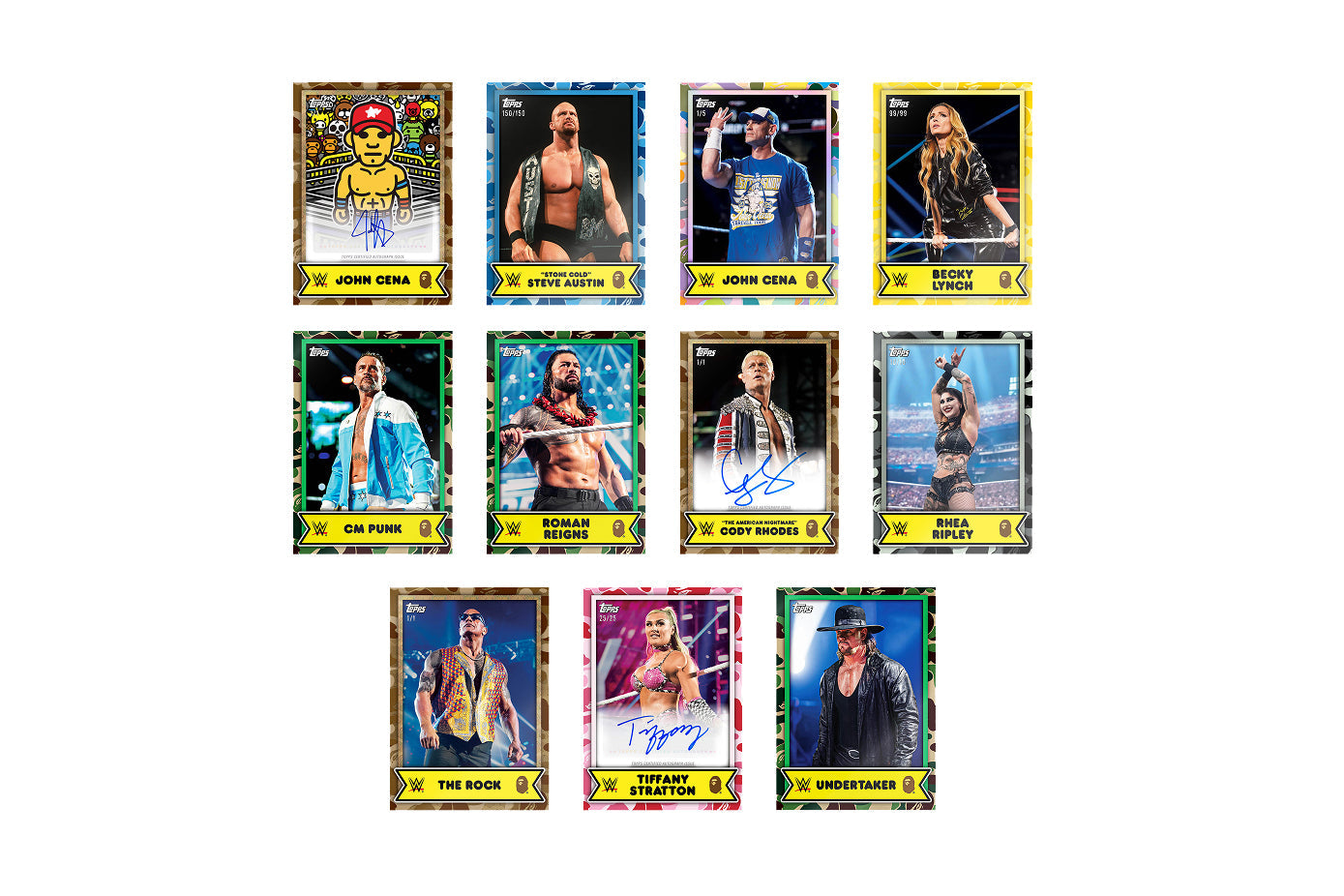 BAPE X WWE BLIND BOX TRADING CARDS