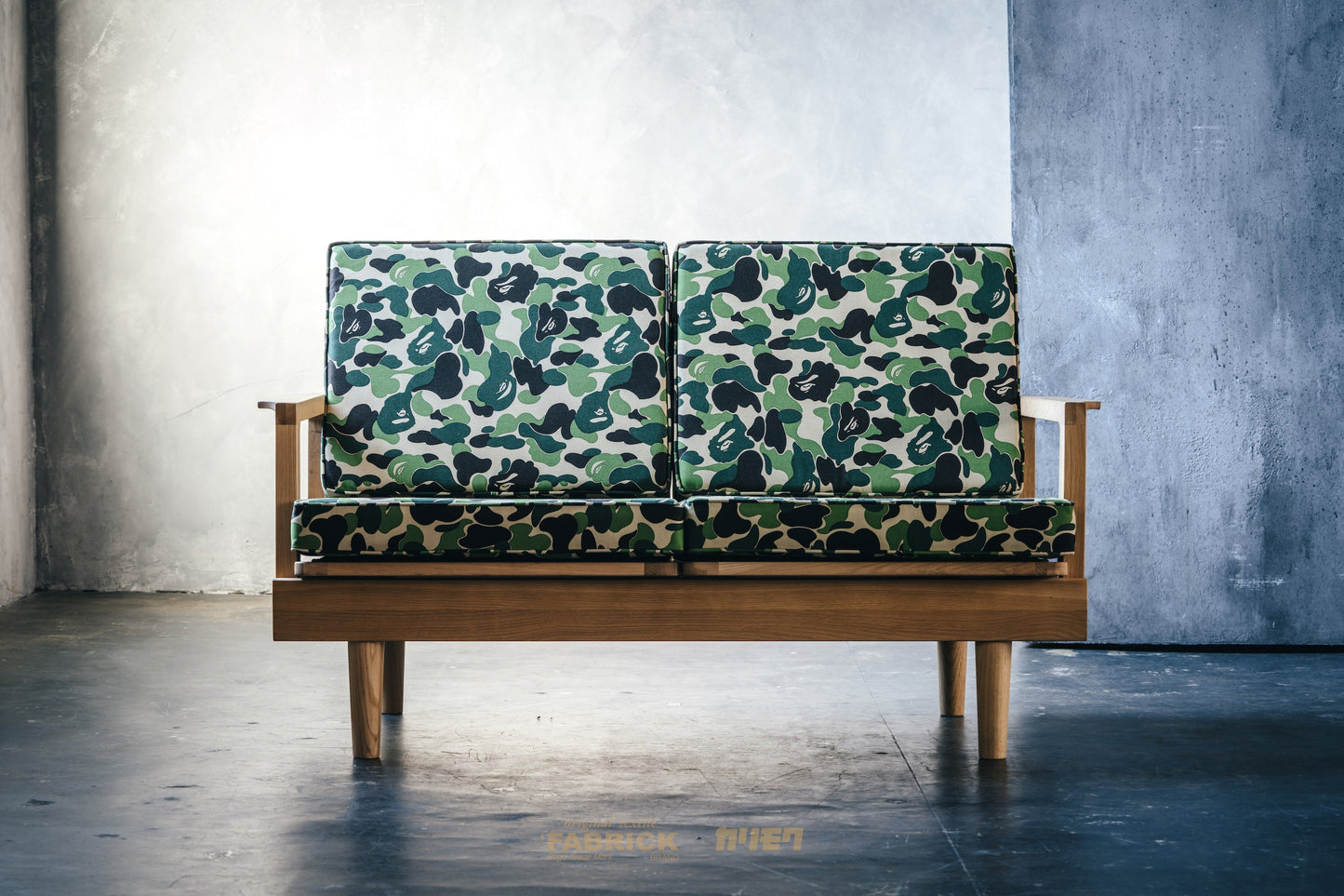 BAPE BAPE X FABRICK X KARIMOKU ABC CAMO 雙人沙發 BAPE HOME