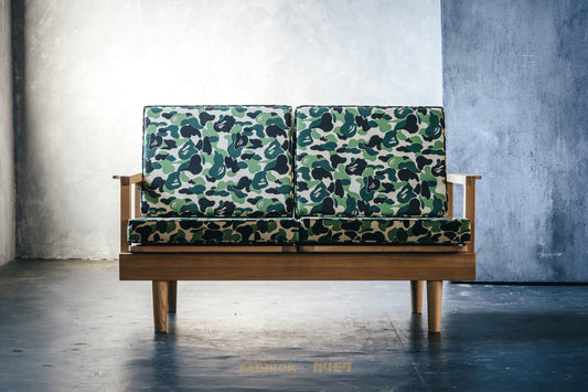 BAPE BAPE X FABRICK X KARIMOKU ABC CAMO 雙人沙發 BAPE HOME