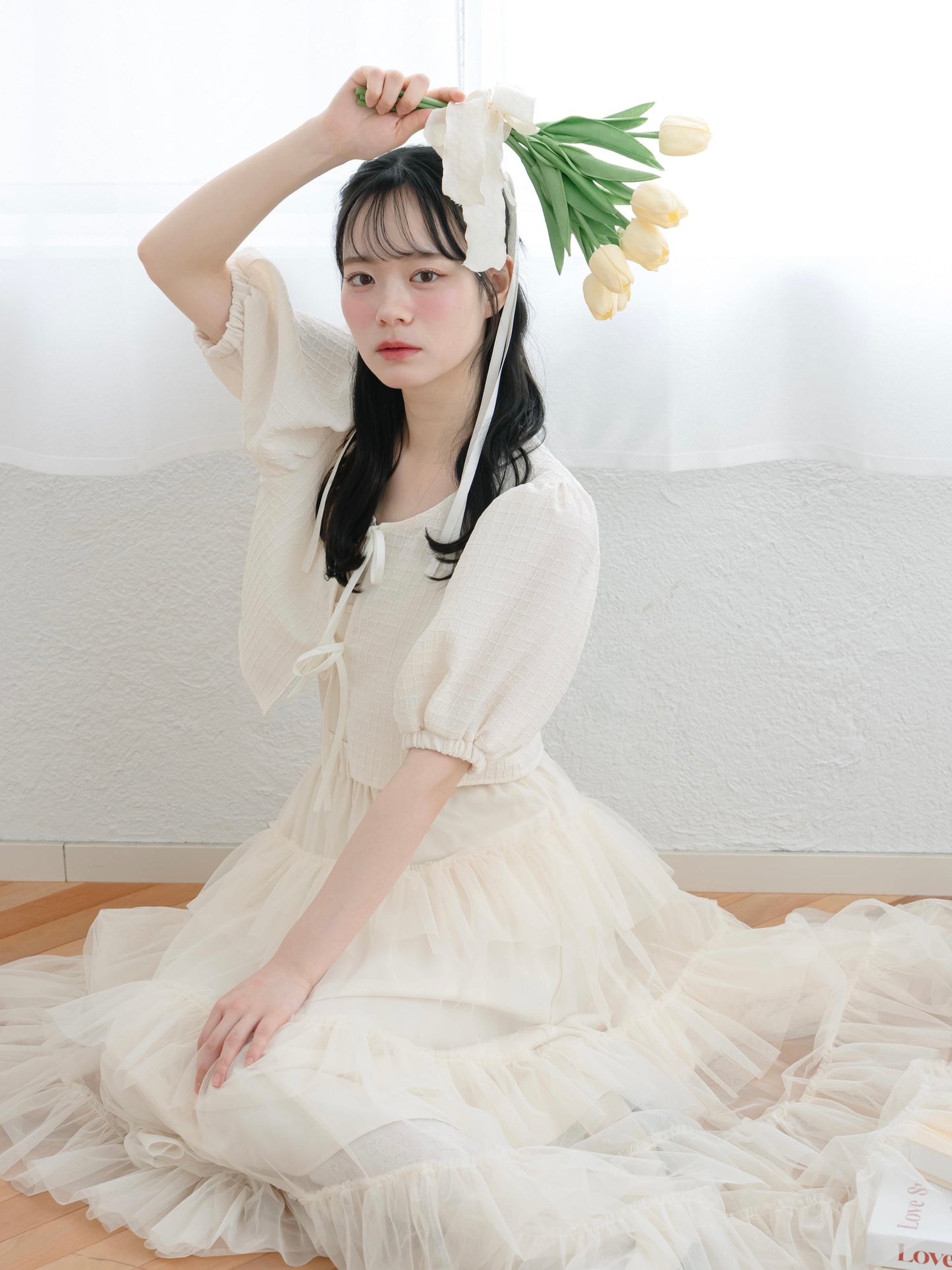 日本代購｜mero boutique 2018 外套 - ミント色リボンボレロ外套｜mero boutique 2018