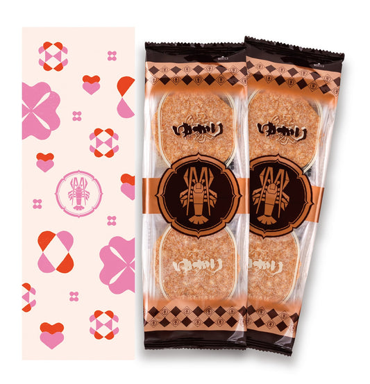 坂角總本舖 緣海老煎餅禮盒【情人節限定】16枚入