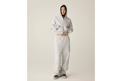 BAPE SOLID CAMO JACQUARD ONE POINT WIDE PANTS