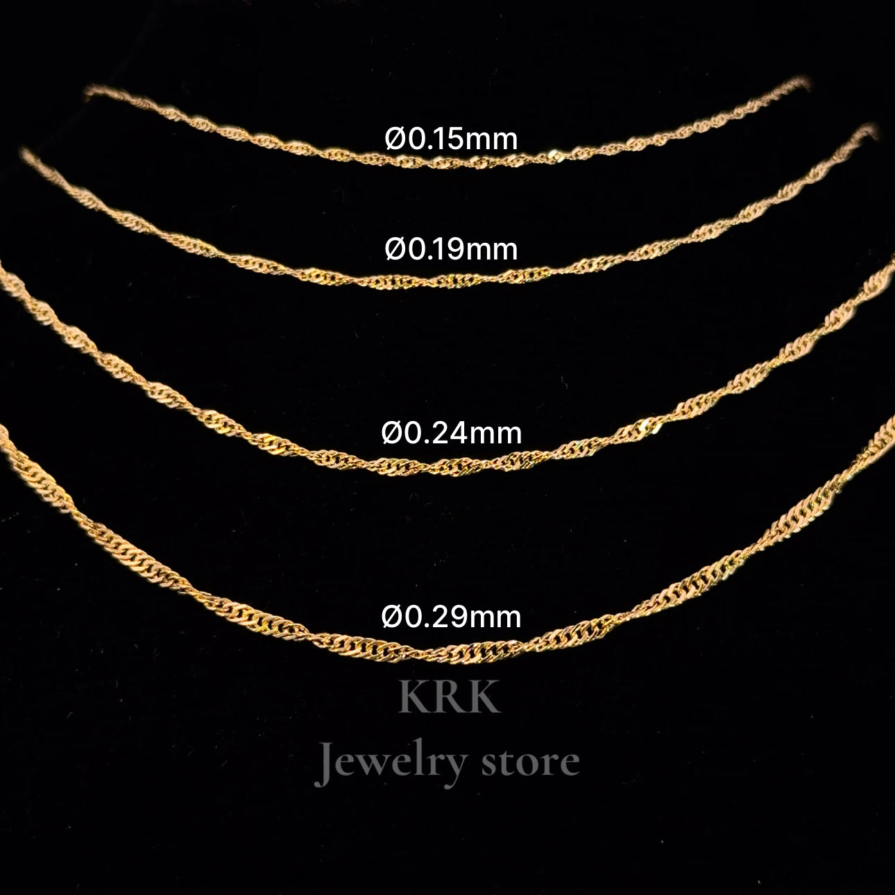 新銳品牌 KRK jewelry N10 / N11 / N12 / N13 日本製18K金項鍊🇯🇵