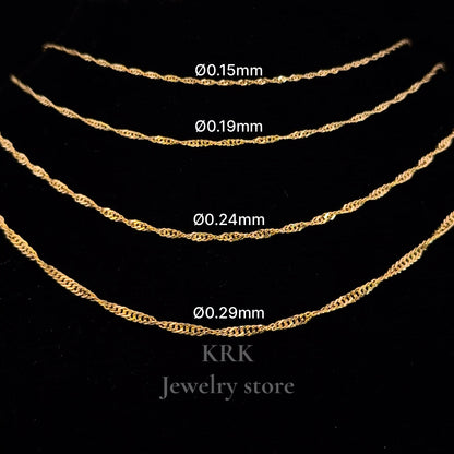 新銳品牌 KRK jewelry N10 / N11 / N12 / N13 日本製18K金項鍊🇯🇵