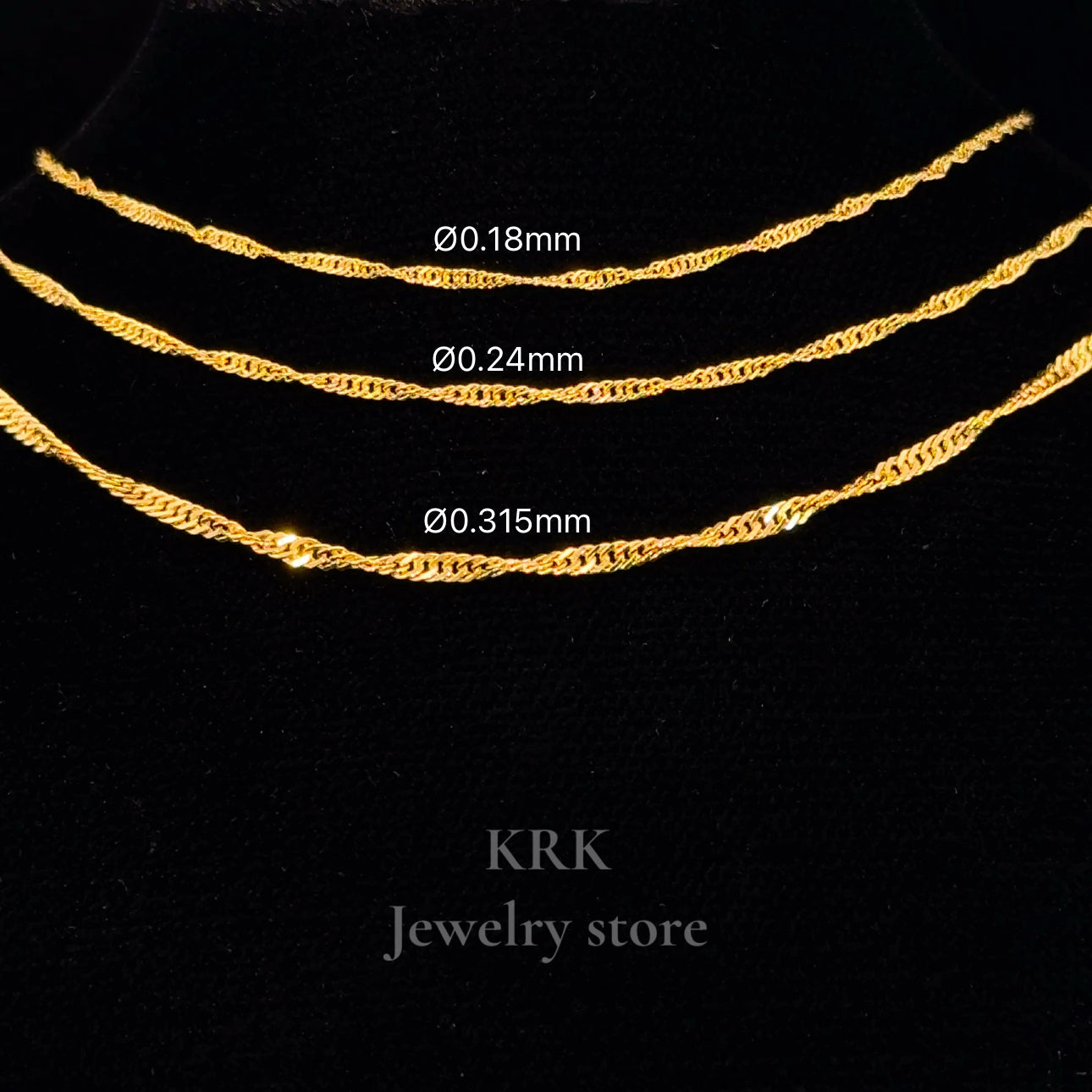 新銳品牌 KRK jewelry N16 / N17 / N18 日本製純金項鍊🇯🇵