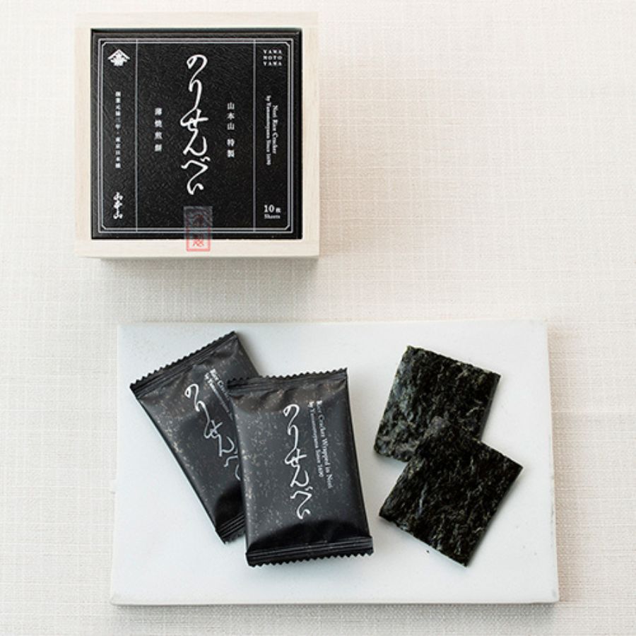 【日本代購】山本山 海苔仙貝禮盒 3罐裝｜有明海産・薄燒海苔仙貝