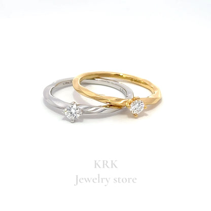 新銳品牌 KRK jewelry R02 單鑽螺旋鑽戒 可訂製 🇹🇼