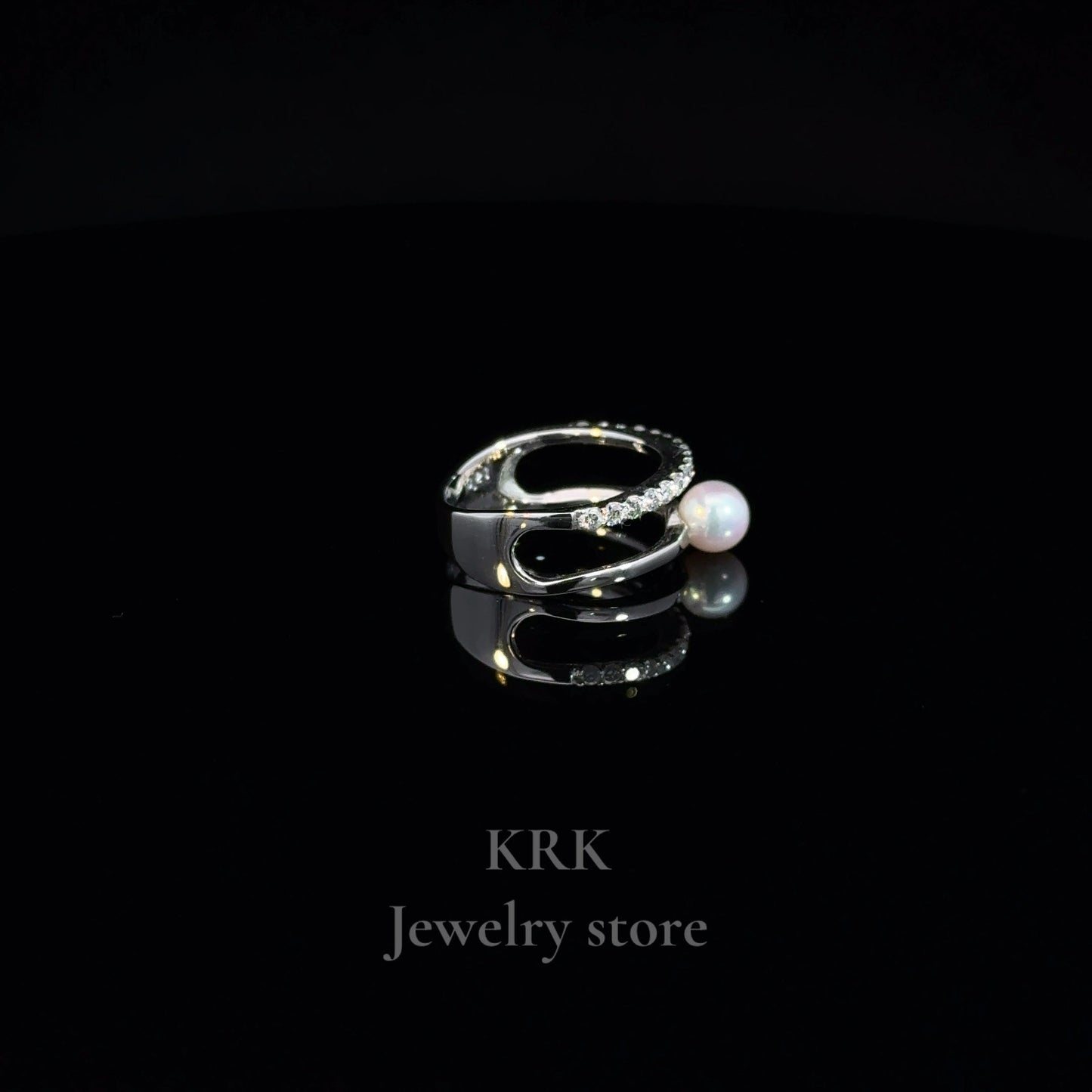 新銳品牌 KRK jewelry R03 Akoya珍珠鑽石尾戒 可訂製 🇯🇵