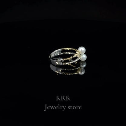 新銳品牌 KRK jewelry R04 Akoya珍珠鑽石尾戒 可訂製 🇯🇵