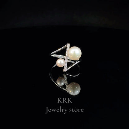 新銳品牌 KRK jewelry R05 Akoya珍珠鑽石戒指 可訂製 🇯🇵