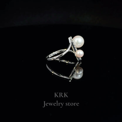 新銳品牌 KRK jewelry R05 Akoya珍珠鑽石戒指 可訂製 🇯🇵