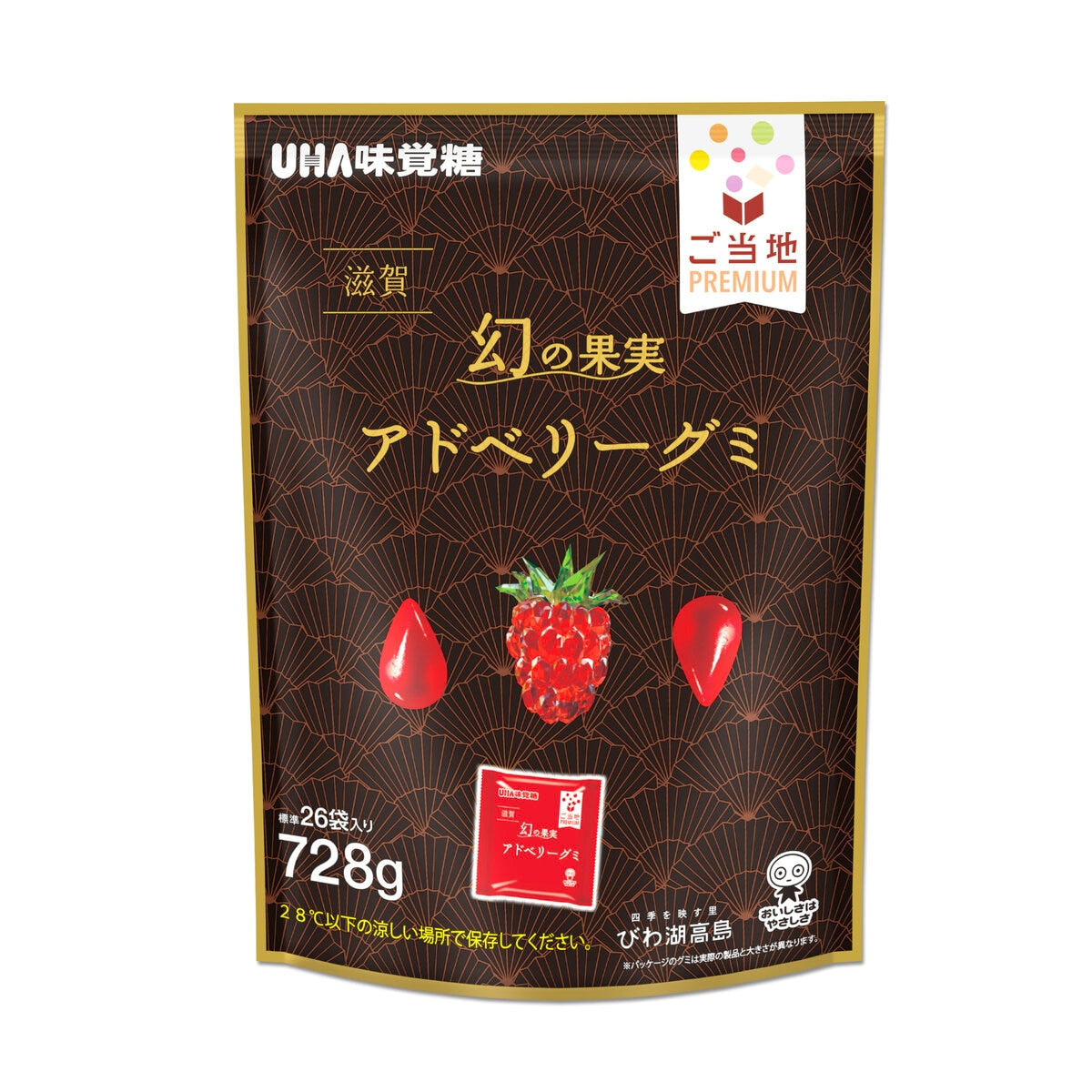 UHA 味覺糖 - 滋賀名產阿德伯利果軟糖 26袋裝 (728g) | 日本 零食