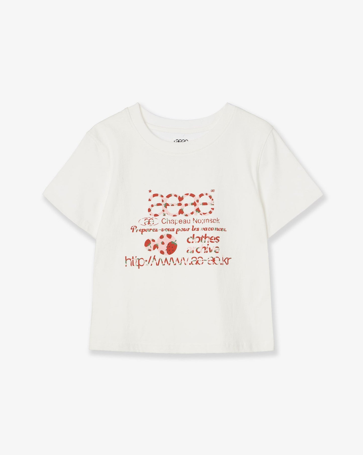 WEB LOGO CROP T恤 草莓 OS 現貨