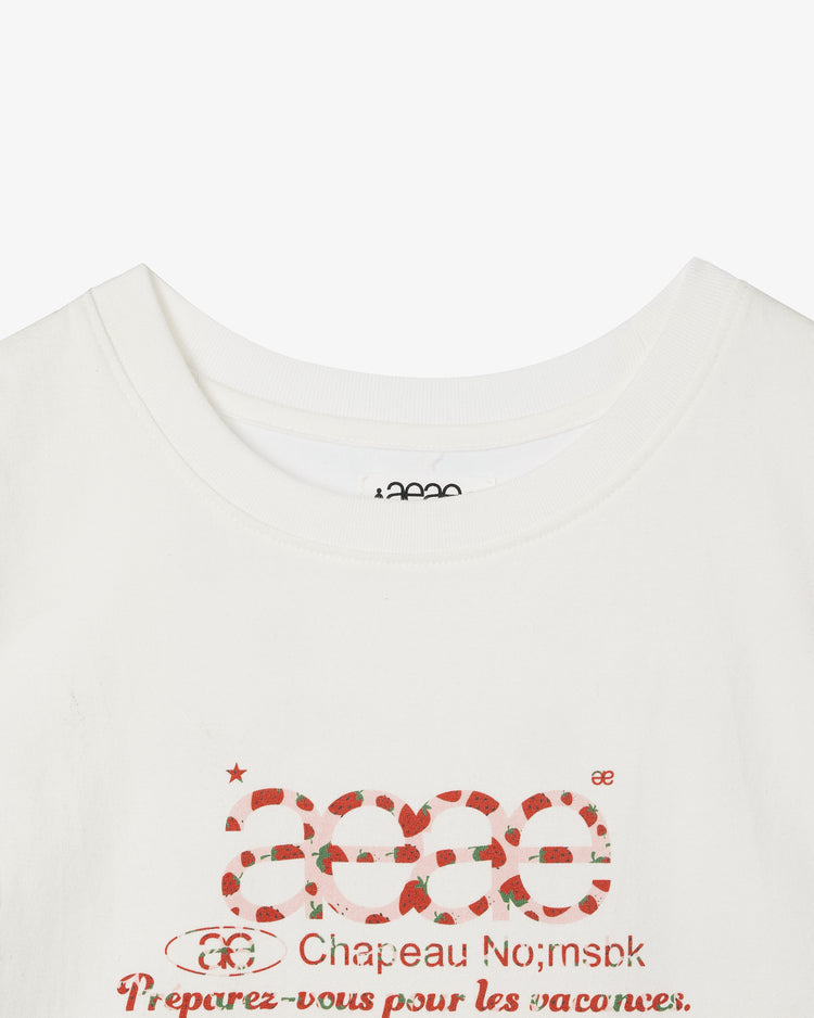 WEB LOGO CROP T恤 草莓 OS 現貨