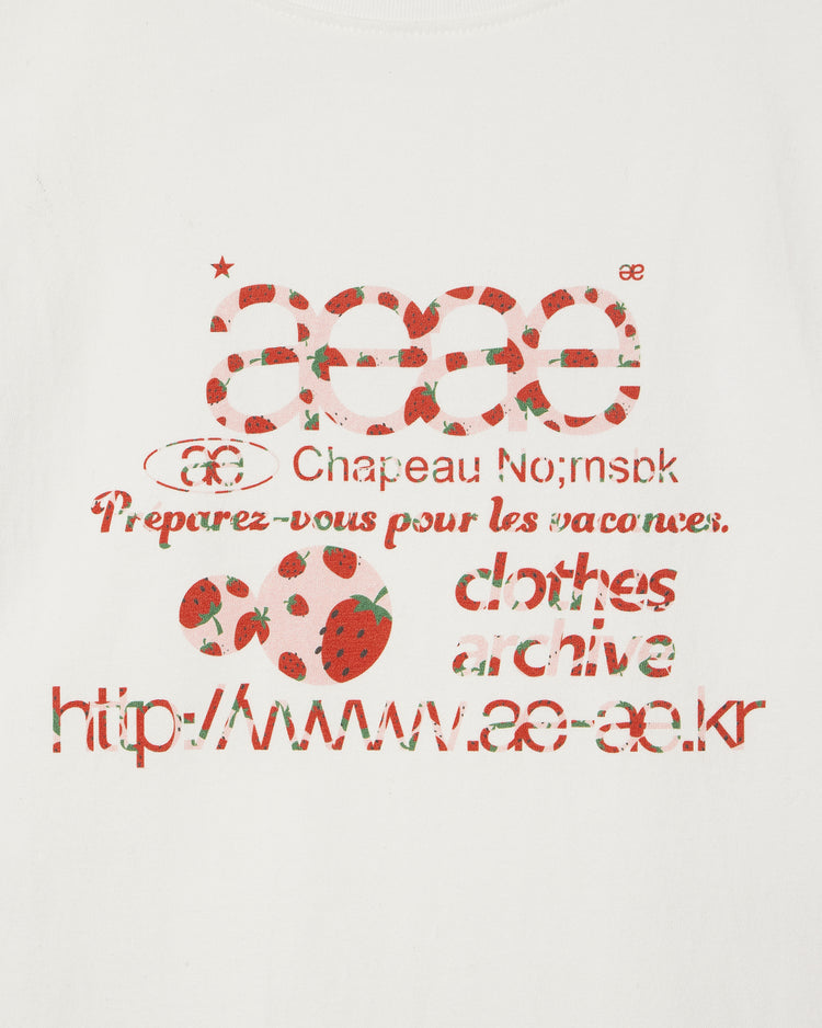 WEB LOGO CROP T恤 草莓 OS 現貨
