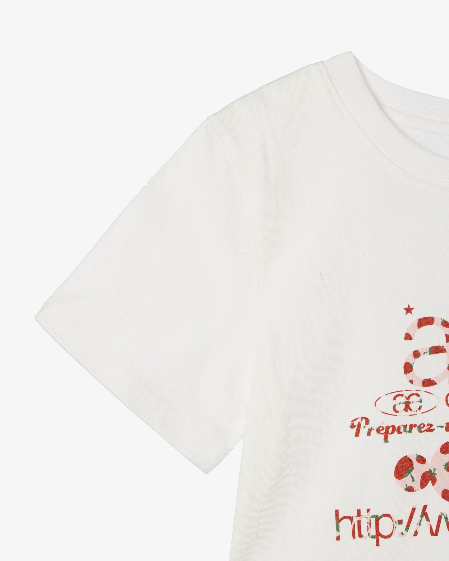 WEB LOGO CROP T恤 草莓 OS 現貨