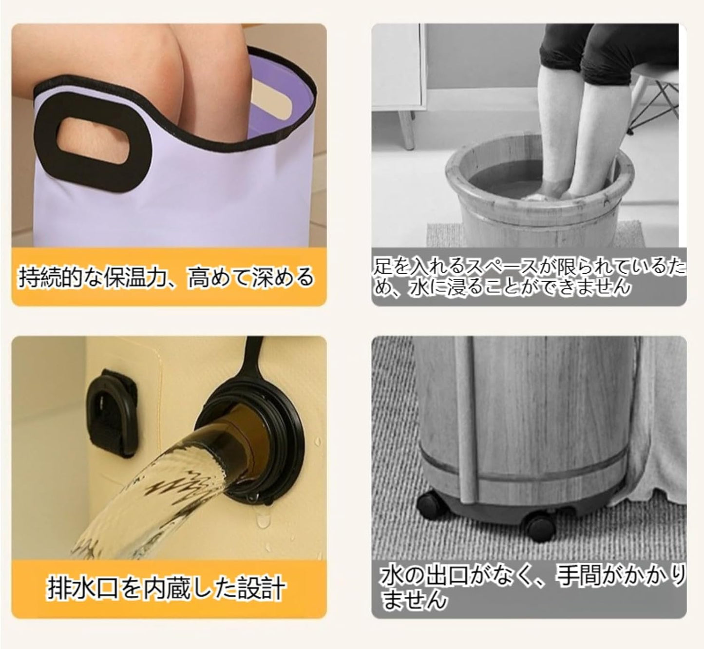 日本代購｜PpzhenN 足浴盆 - 折叠式足浴盆 22升 防水設計｜Amazon JP