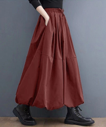 日本代購｜SallyLunn Sally Lunn ロング スカート 「お気に入り2.7万人突破！8カラー/M〜XLサイズ」Aラインバルーンロングスカート【カーキ / M】｜ZOZOTOWN