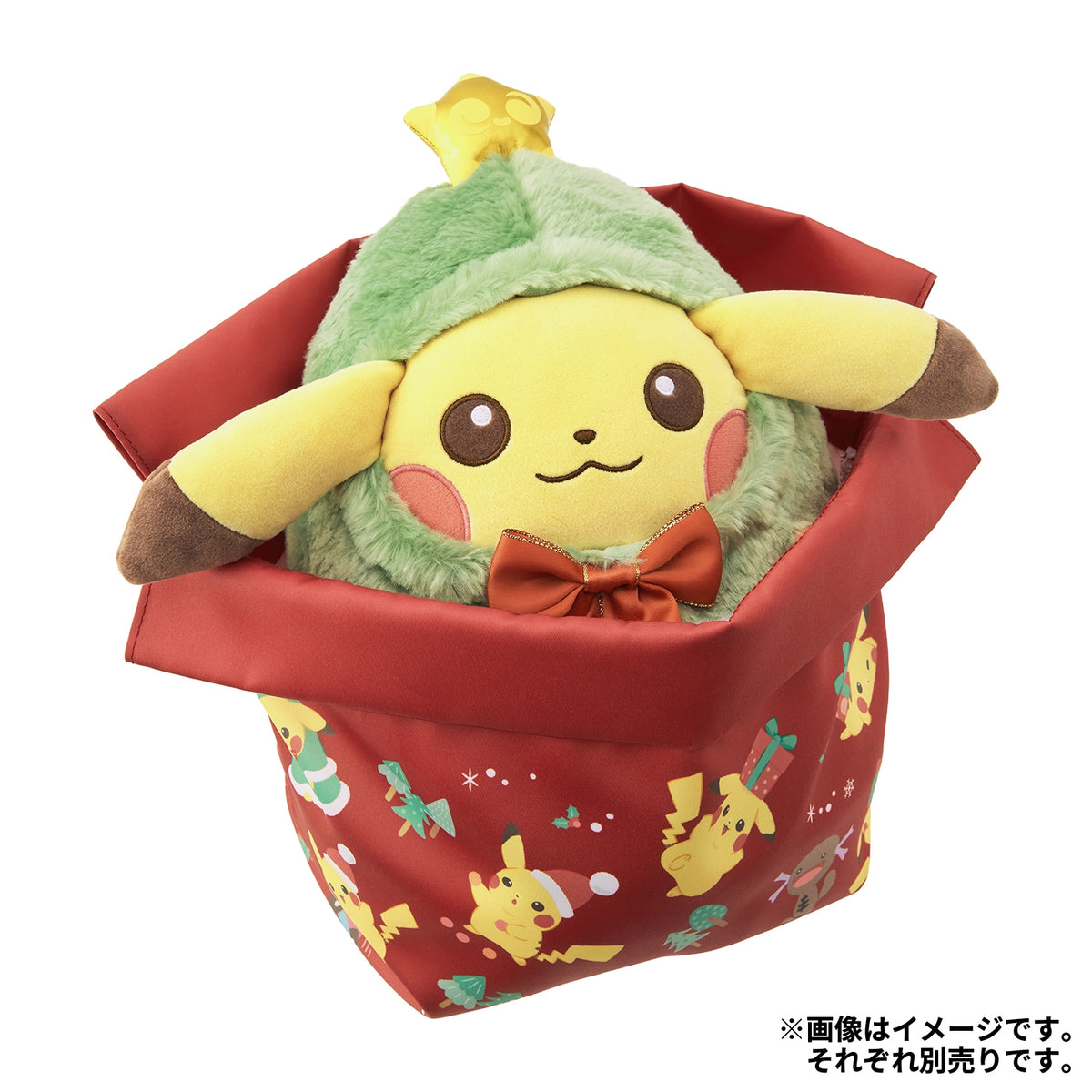 日本代購｜Pokémon Center もちふわぬいぐるみ クリスマスじゅんびチュウ！ ツリーごっこピカチュウぬいぐるみ・マスコット｜Pokémon Center