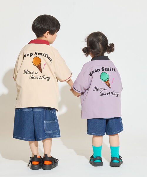 日本代購｜and D. petit main 襯衫 - 刺繡logo襯衫｜and D. petit main