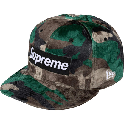 日本代購｜Supreme 帽子 - Crushed Velvet Box Logo 帽子【Woodland Camo】｜Supreme