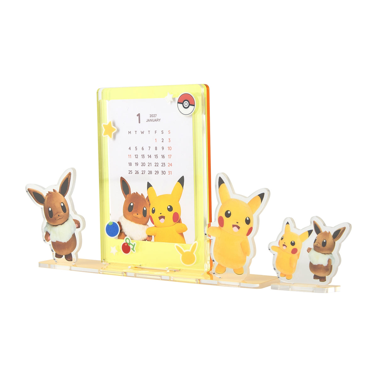 日本代購｜寶可夢中心 日曆 - 寶可夢 2027年アクリルフレーム日曆｜Pokémon Center