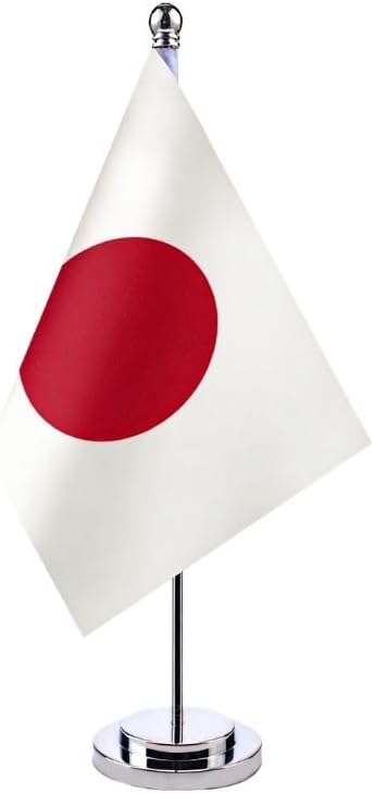 日本代購｜Cirsaeur 卓上旗 日本国旗 日本テーブルフラッグ 日の丸セット 代表応援用 イベント お祭り 文化祭 学園祭 飾り付け 装飾（ゴールド）｜Amazon JP