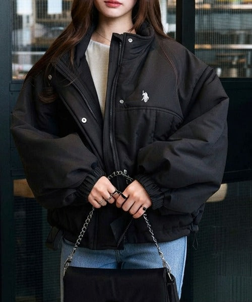 日本代購｜U.S. POLO ASSN. U.S. POLO ASSN.（ユーエスポロアッスン） ブルゾン アウター 「新色追加」GeeRA別注「U.S. POLO ASSN.」モンスター中綿ブルゾン レディース【アイボリー / L】｜ZOZOTOWN