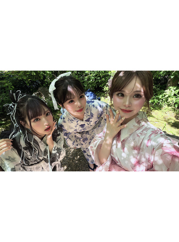 日本代購｜GRL 髮飾 - 黑色珍珠有機長絲帶髮夾｜GRL