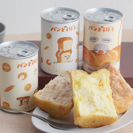 麵包小偷 罐裝麵包 3口味綜合 12入組 長效保存麵包 備災食品 角色聯名款