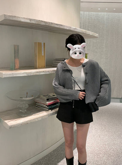 日本代購｜GRL 短褲 - タック高腰短褲【黑色 / M】｜GRL