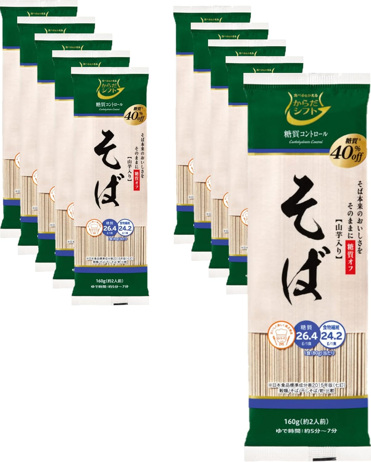 日本代購｜からだシフト からだシフト 糖質コントロール うどん ( 160g×10個 )麺の糖質30%オフ 乾麺｜Amazon JP