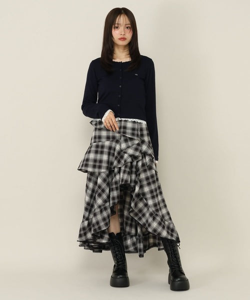 日本代購｜Heather 長裙 - イレヘム波浪長裙｜ZOZOTOWN