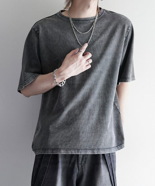 日本代購｜cussil cussil（クシル） tシャツ 「cussil/クシル」リファインコットンワイドショートシルエット半袖Tシャツ メンズ レディース【ブラック系 / L】｜ZOZOTOWN
