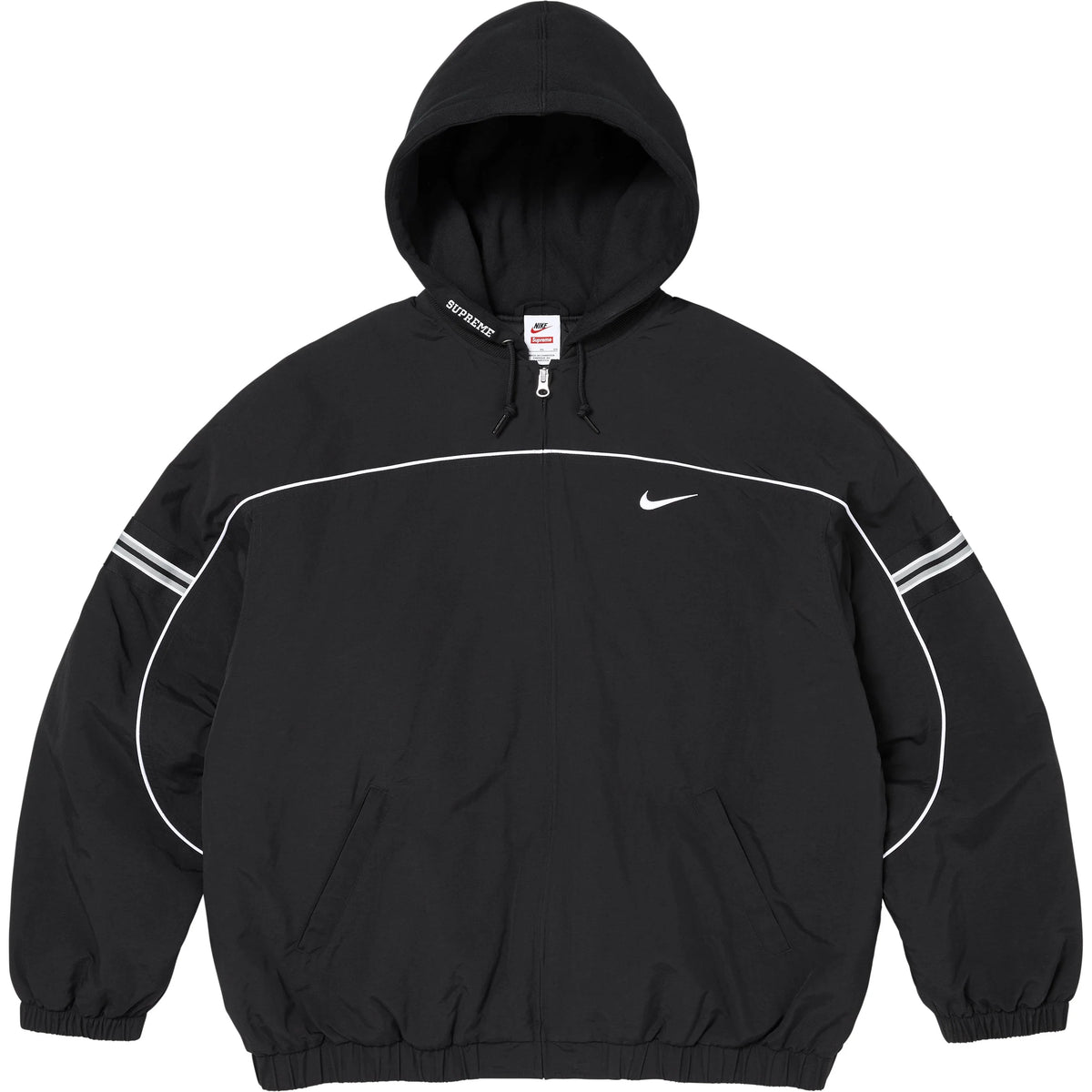 日本代購｜Supreme 外套 - ®/Nike® 尼龍連帽外套【黑色 / 大號】｜Supreme