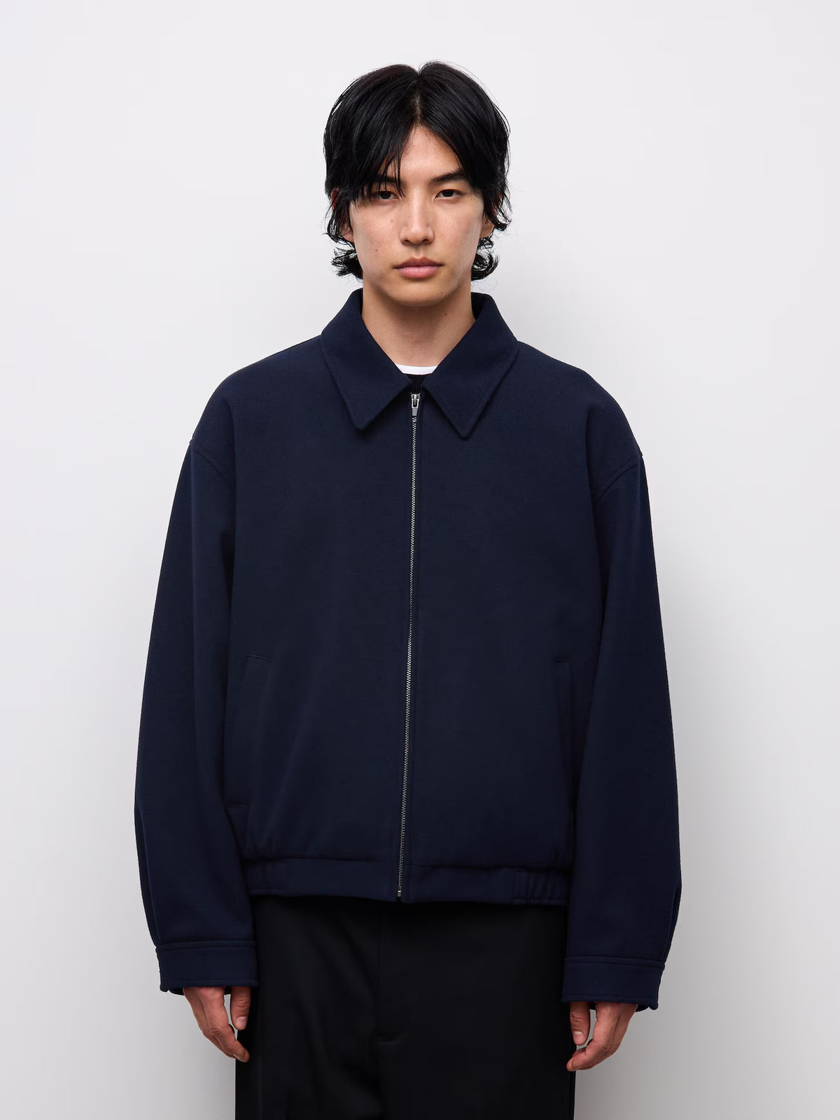 日本代購｜GU コージーメルトンジップブルゾン【DARK GRAY / M】｜GU