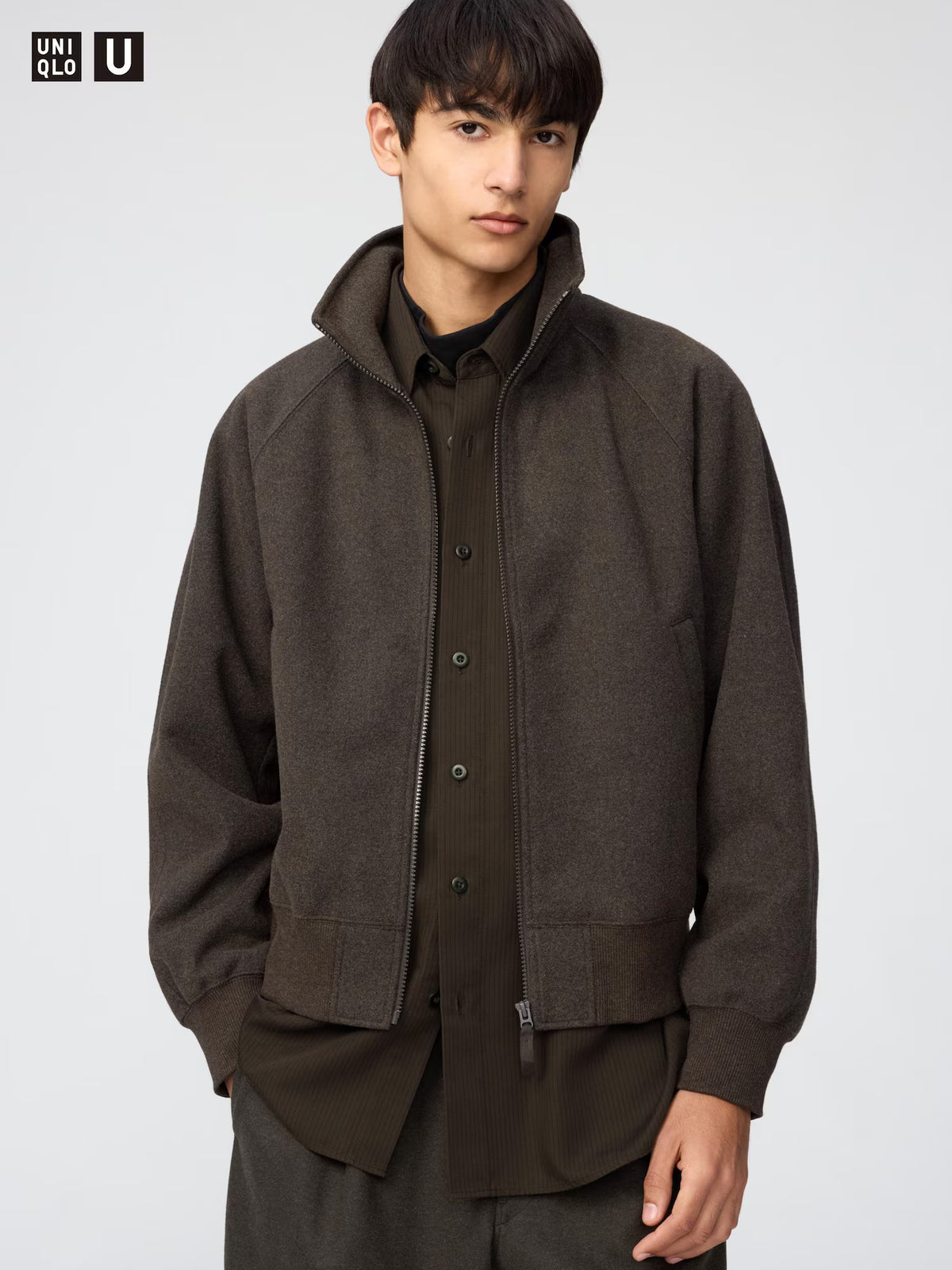日本代購｜UNIQLO 外套 - ブラッシュドフルジップ外套｜UNIQLO