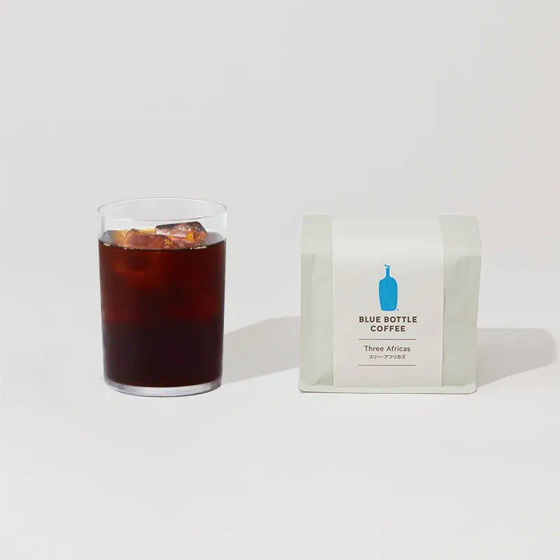 Blue bottle 藍瓶咖啡【線上限定】綜合咖啡＆雙層玻璃阿羅馬克杯組合（藍色絲帶包裝）