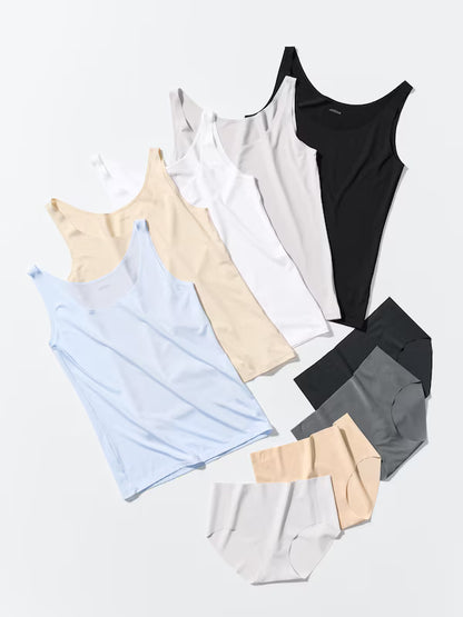 日本代購｜UNIQLO 背心 - エアリズム背心【60 淺藍色 / XL】｜UNIQLO