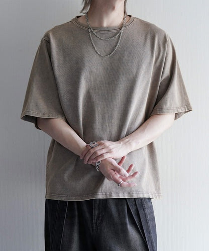 日本代購｜cussil cussil（クシル） tシャツ 「cussil/クシル」リファインコットンワイドショートシルエット半袖Tシャツ メンズ レディース【ブラック系 / L】｜ZOZOTOWN