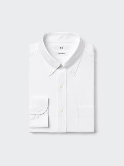 日本代購｜UNIQLO 襯衫 - 超無須熨燙彈性襯衫/按扣式 3XL｜UNIQLO