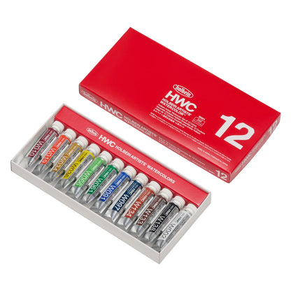 日本代購｜霍爾賓 水彩顏料 - 透明水彩顏料 5ml 12色組合｜HOLBEIN