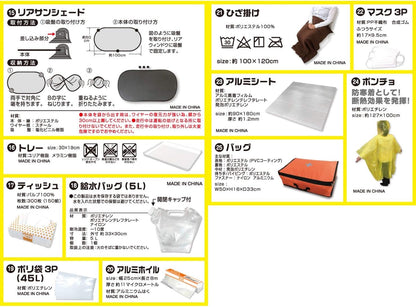 日本代購｜山善 防災用品 - 非常用持出袋 車載簡易避難套裝｜Amazon JP