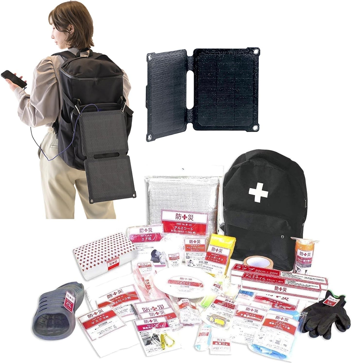 日本代購｜山善 防災用品 - 非常用持出袋 車載簡易避難套裝｜Amazon JP