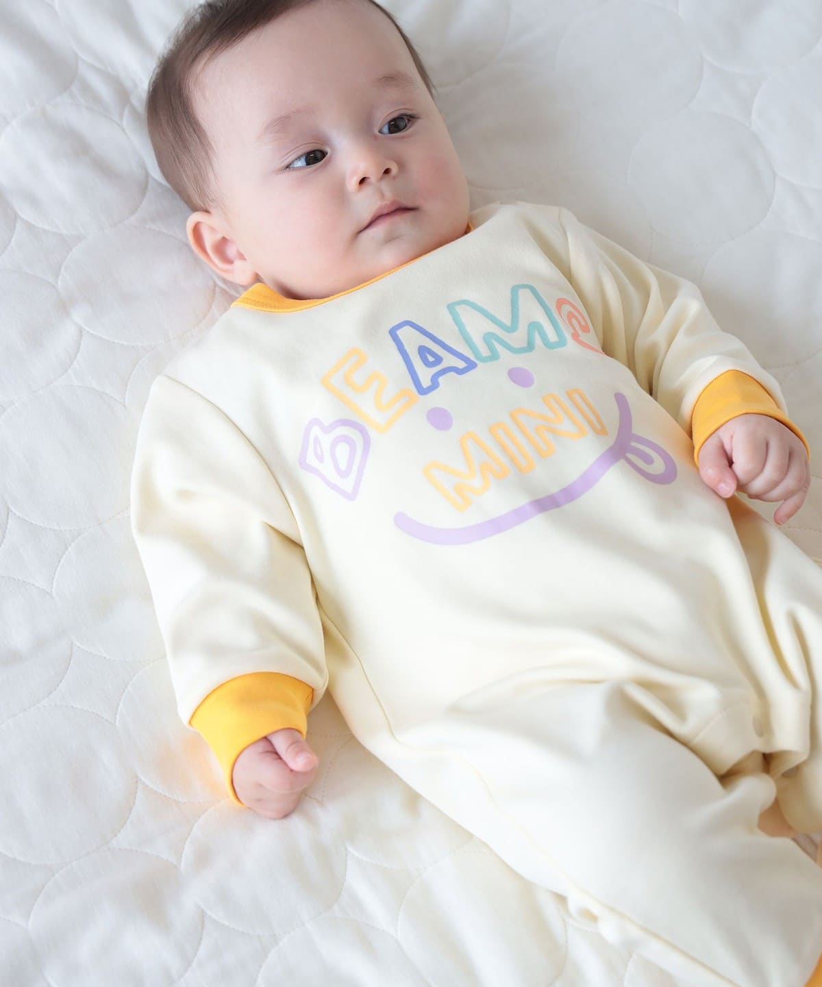 日本代購｜BEAMS mini 連身衣 - 微笑連身衣 2026FW（70～80cm）｜BEAMS