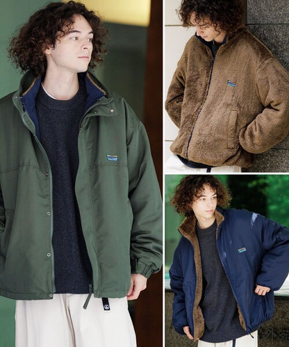 日本代購｜FREAK'S STORE FREAK'S STORE（フリークスストア） ブルゾン アウター フリース 限定展開 リバーシブルライナーセット 4way スタンドカラー ブルゾン / ナイロンフリース ライナーセット / ２枚セット メンズ【ナチュラル / S】｜ZOZOTOWN