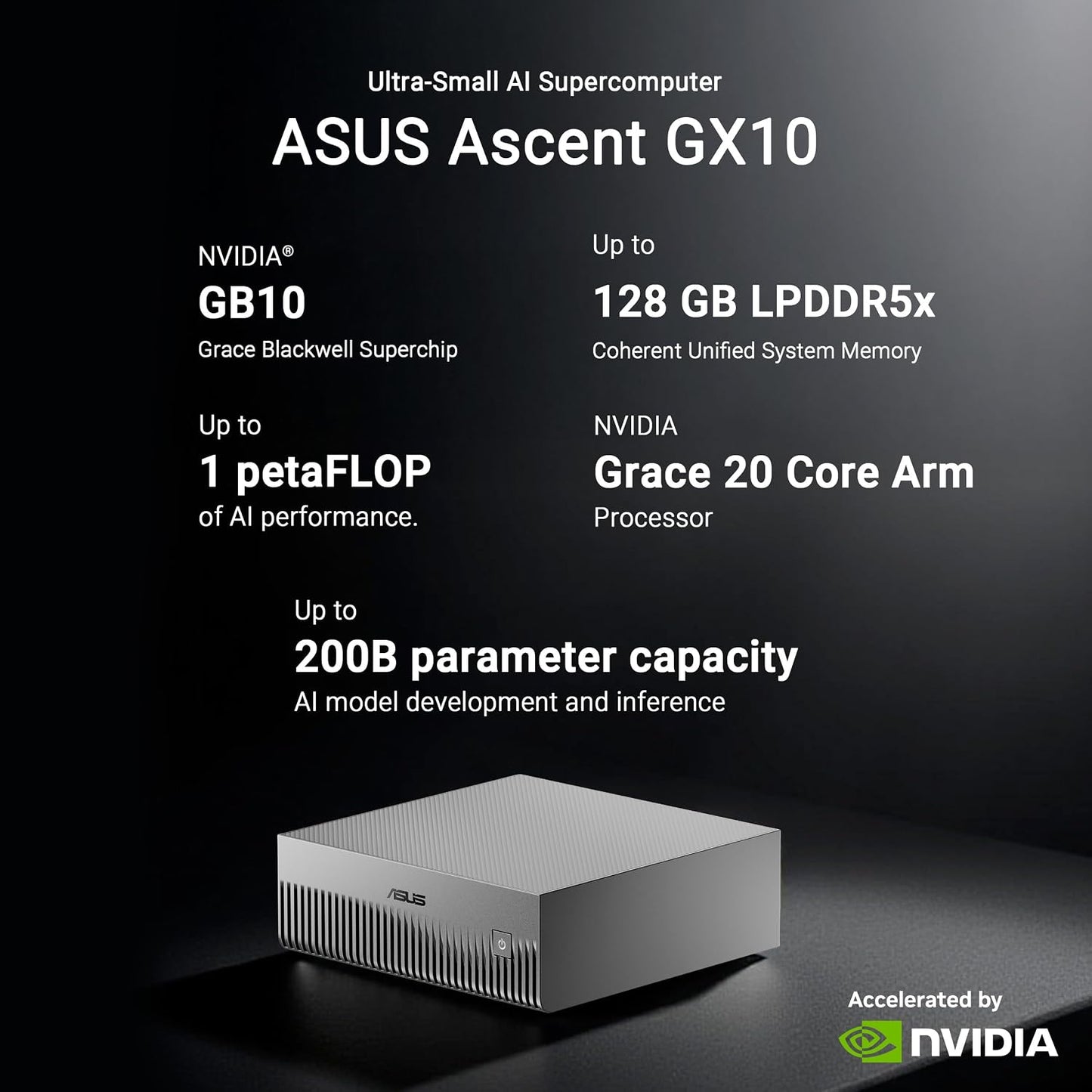 日本代購｜華碩 迷你電腦 - Ascent GX10 迷你電腦 AI開發者用｜Amazon JP