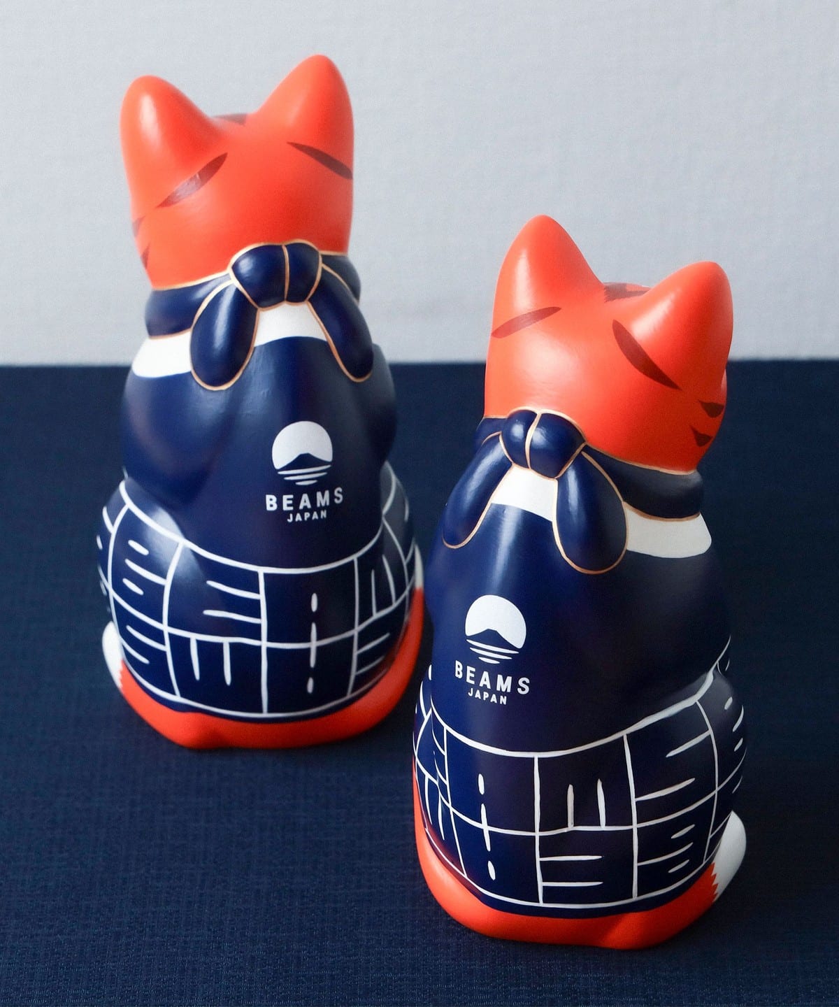 日本代購｜BEAMS BEAMS JAPAN 【別注】中外陶園 / お祭り 招き猫 右手 5号｜BEAMS