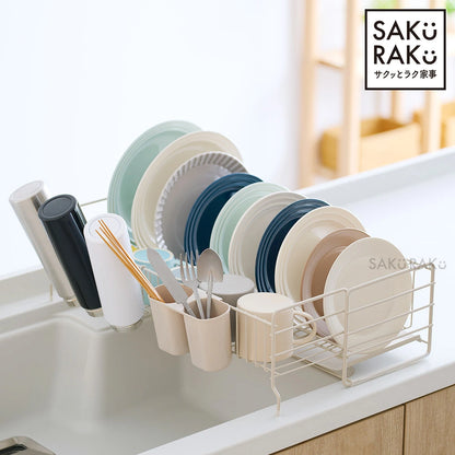 日本代購｜くらしの雑貨屋さん 水切り架 - sakuraku 水切りラック 伸縮大容量水切架｜樂天