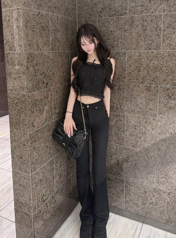 日本代購｜GRL 牛仔褲 - フレアデニムパンツ 牛仔褲【藍色 / M】｜GRL